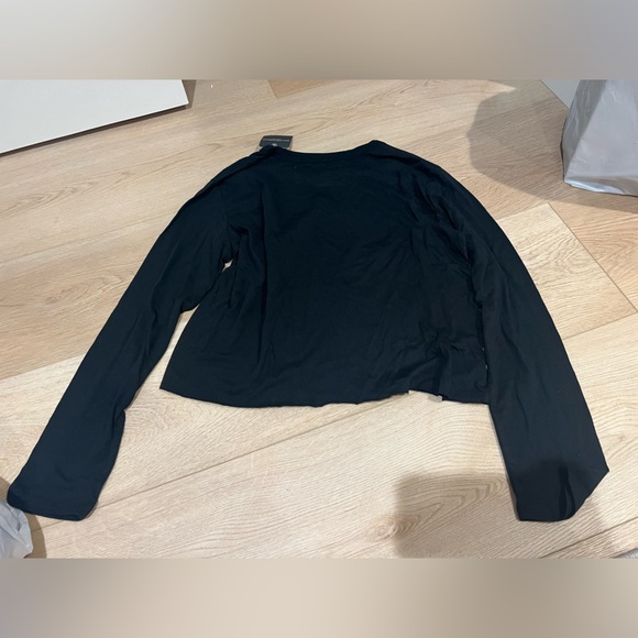 NWT Pink Floyd Long-Sleeve Graphic Tee Crop Top - Picture 3 of 5